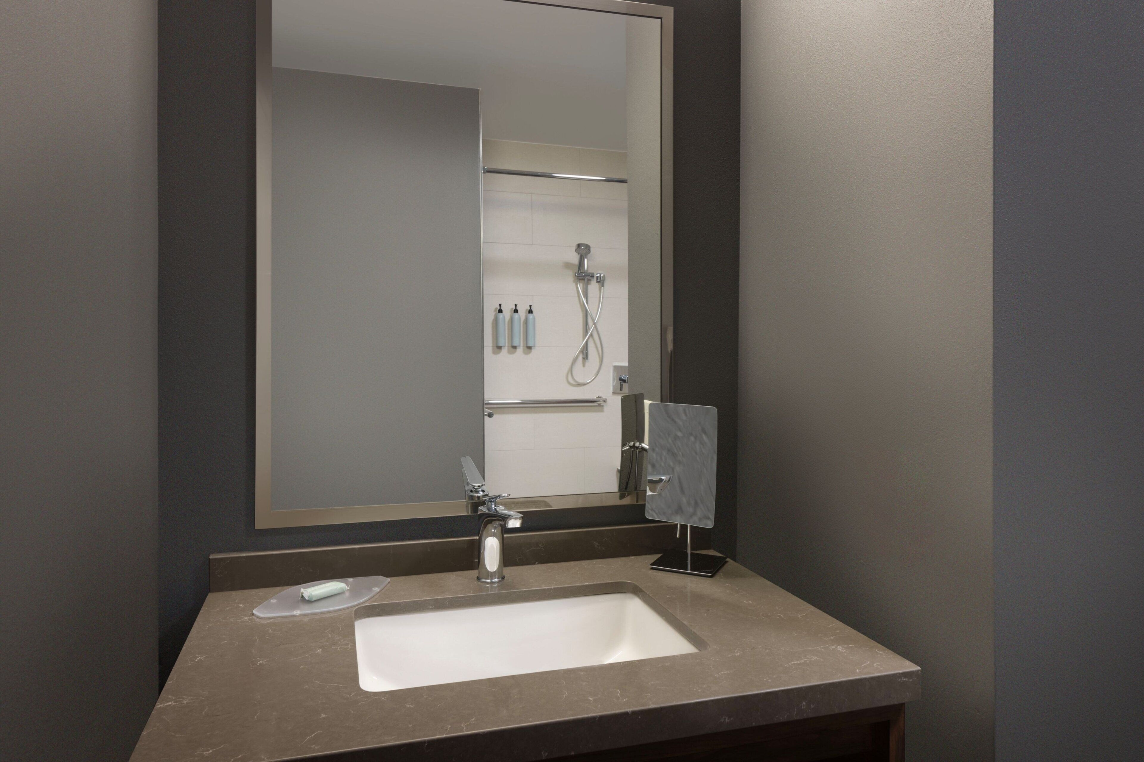 free toiletries, hair dryer, towels, soap