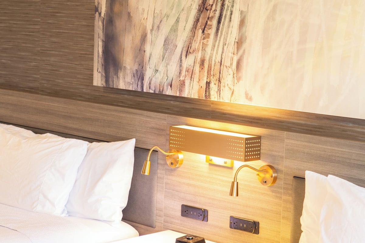 hypo-allergenic bedding, down duvets, in-room safe, blackout curtains