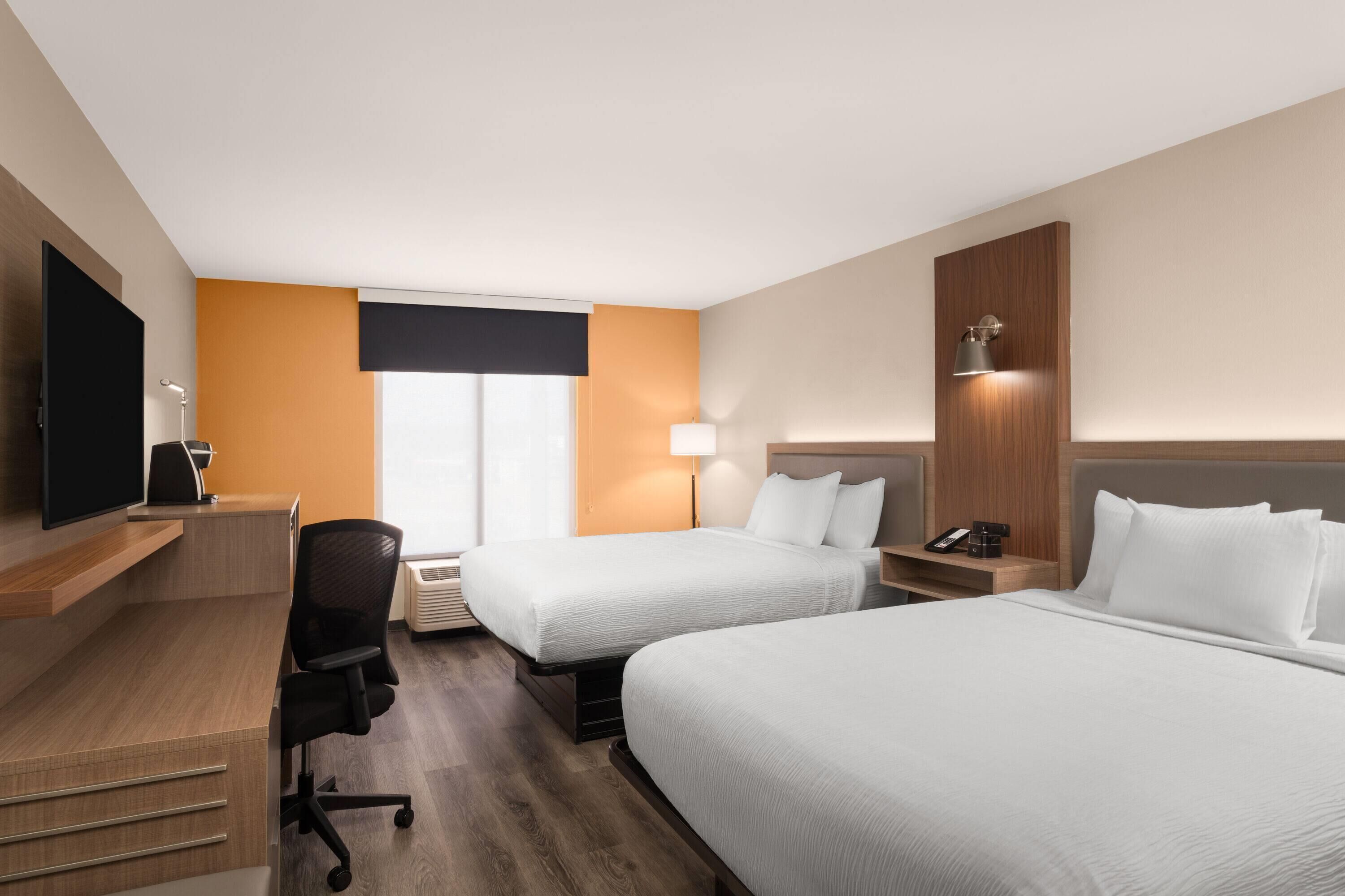 Room, 2 Queen Beds, Non Smoking | In-room safe, desk, iron/ironing board, free WiFi