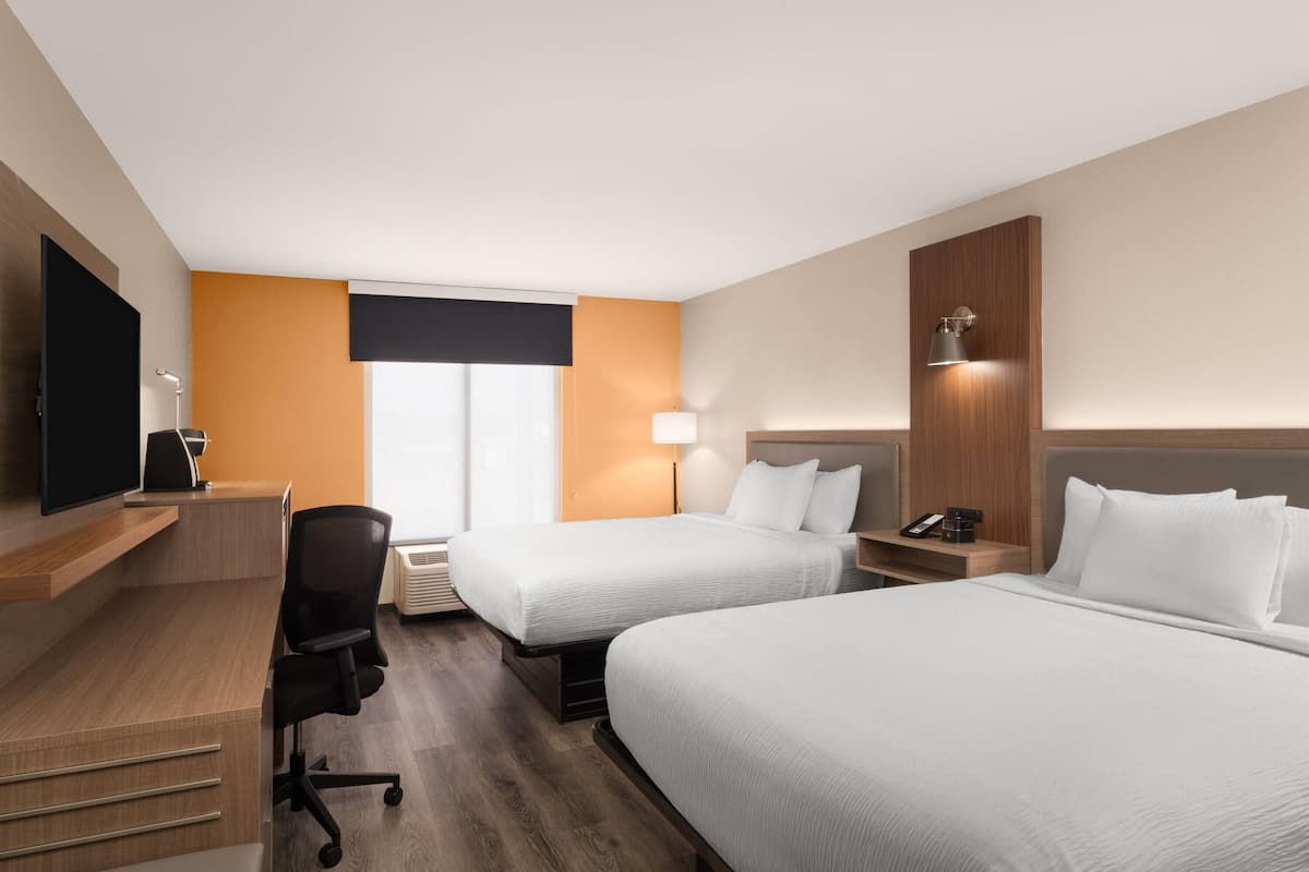 Room, 2 Queen Beds, Non Smoking | In-room safe, desk, iron/ironing board, free WiFi