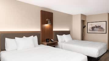 Room, 2 Queen Beds, Hearing Accessible, Non Smoking (Mobility Accessible, Roll-In Shower) | In-room safe, desk, iron/ironing board, free WiFi