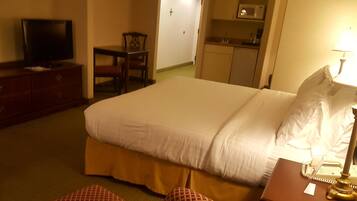 Desk, blackout curtains, iron/ironing board, free cots/infant beds