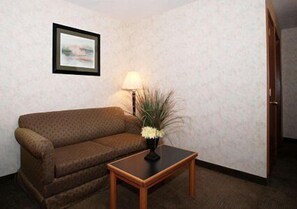 Suite, 1 King Bed with Sofa bed, Non Smoking | Living area | Flat-screen TV