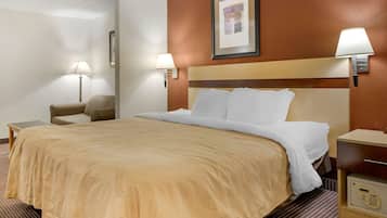 In-room safe, desk, laptop workspace, blackout drapes