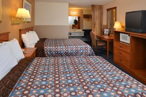 Room, 2 Queen Beds, Non Smoking | Desk, iron/ironing board, cribs/infant beds, rollaway beds
