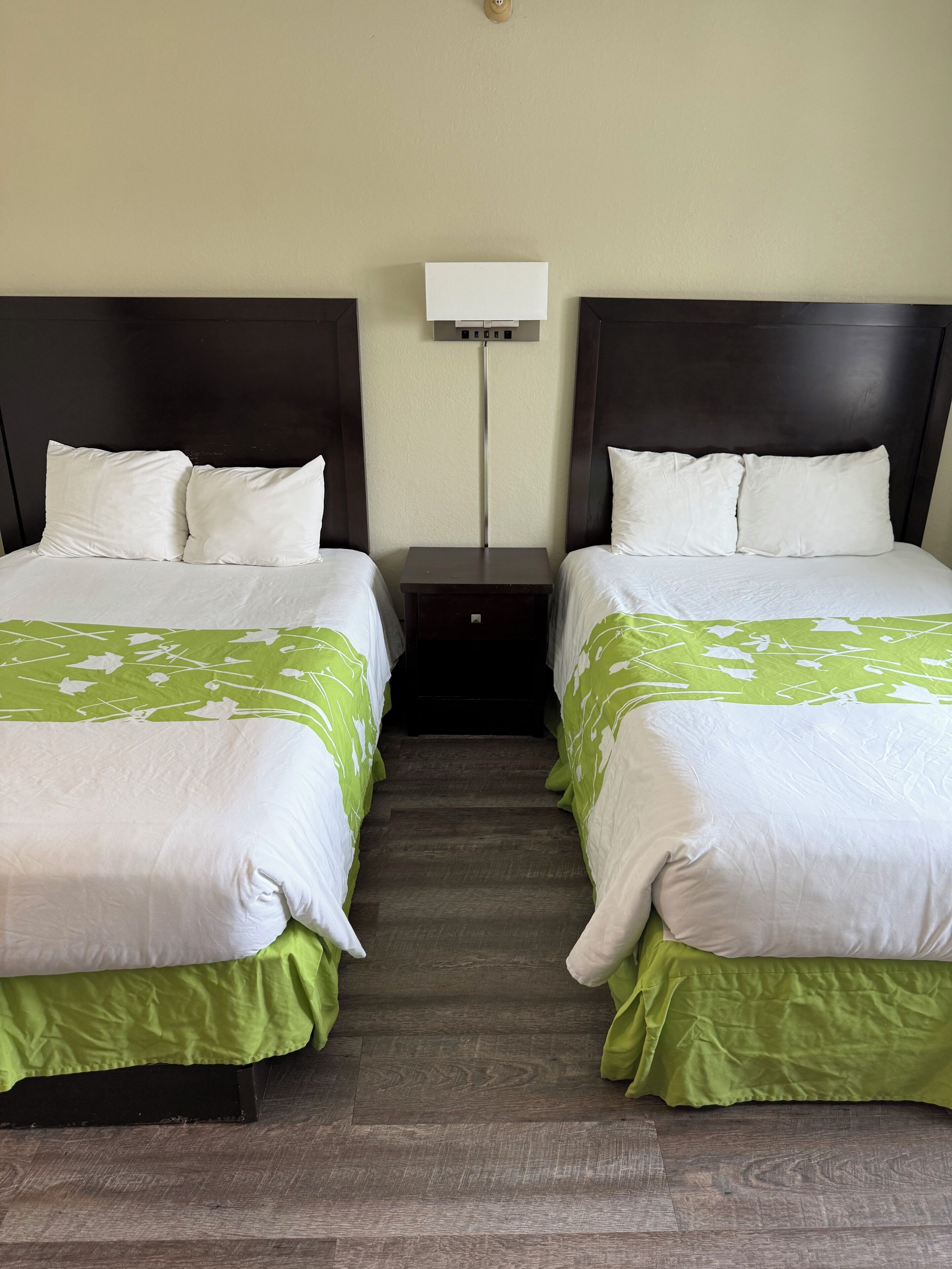 Room, 2 Double Beds, Kitchenette | Desk, laptop workspace, free WiFi, bed sheets