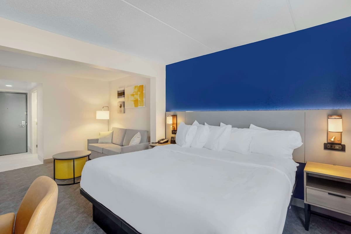 Suite, 1 Katil Raja (King) dengan Katil Sofa, Non Smoking | Peti besi dalam bilik, meja, seterika/papan seterika