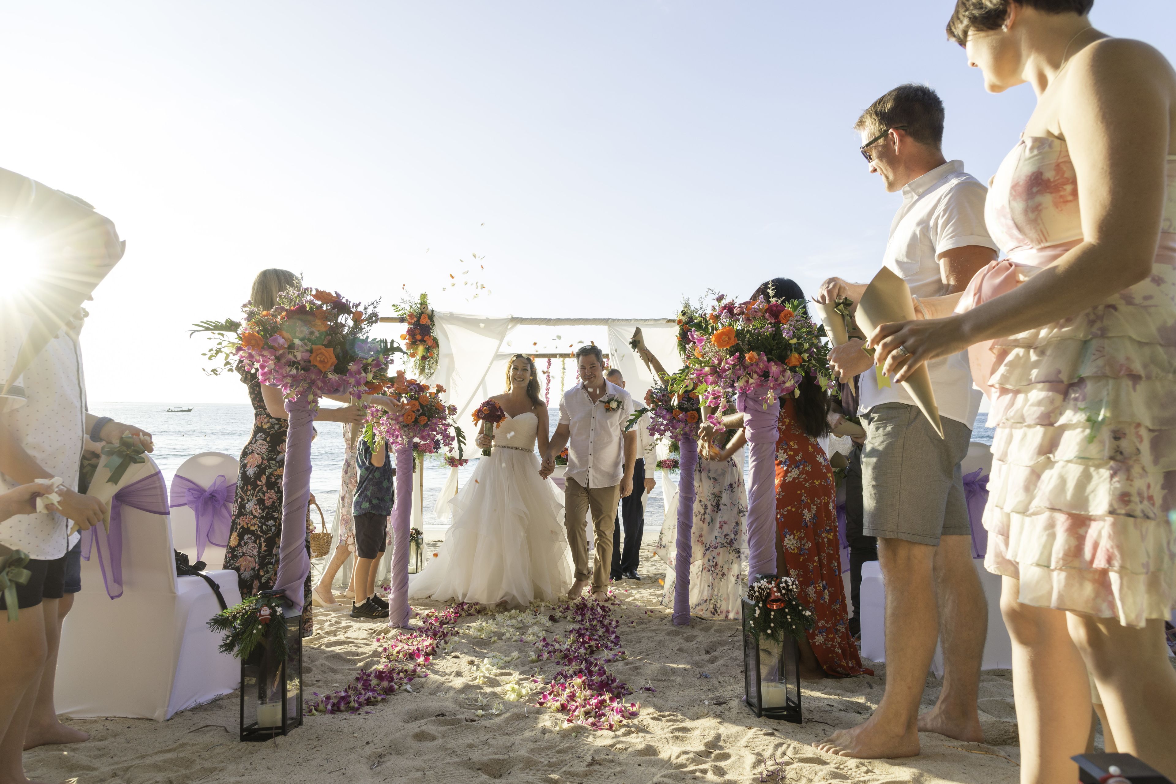 outdoor wedding area