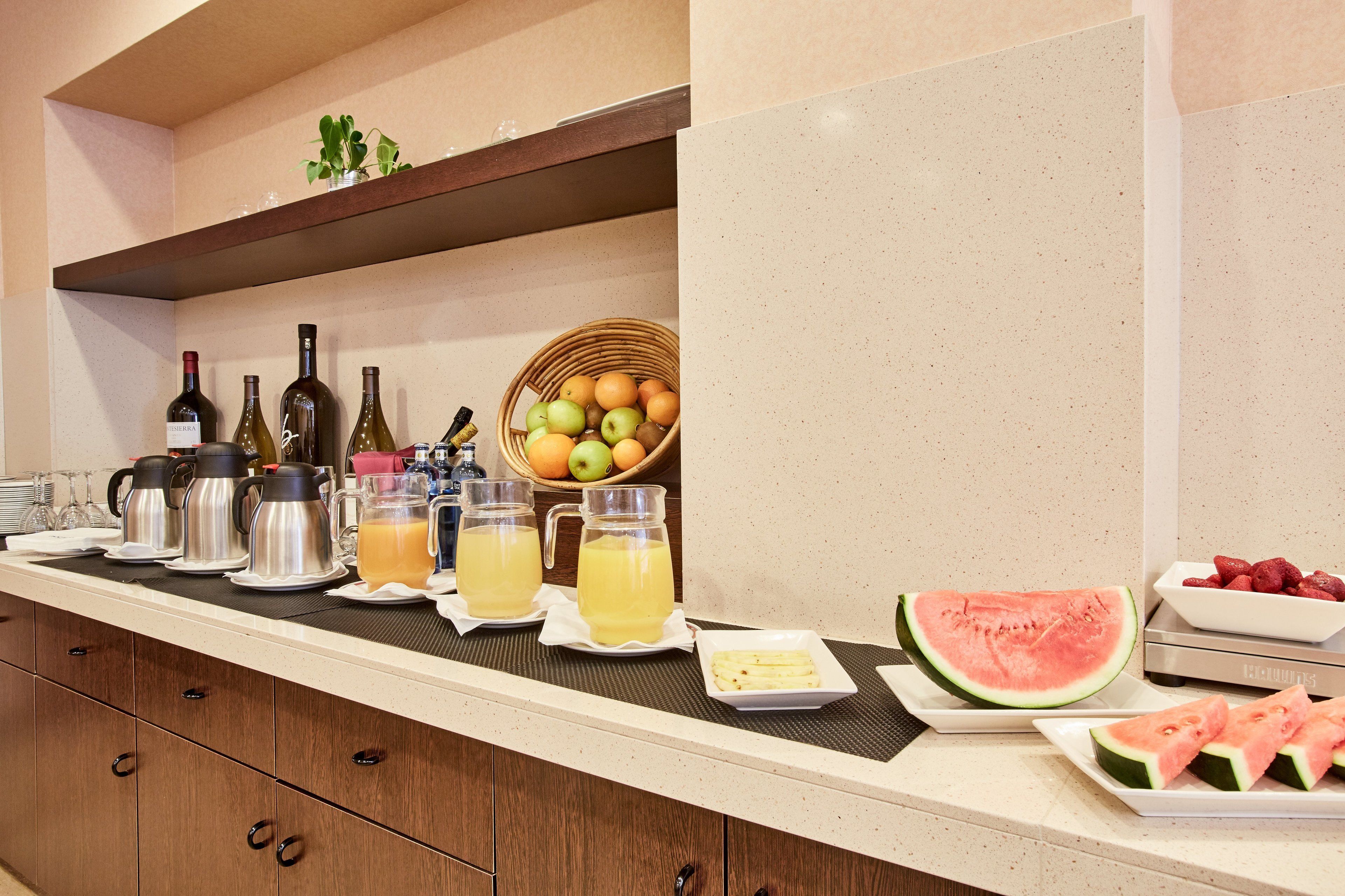 daily buffet breakfast for a fee