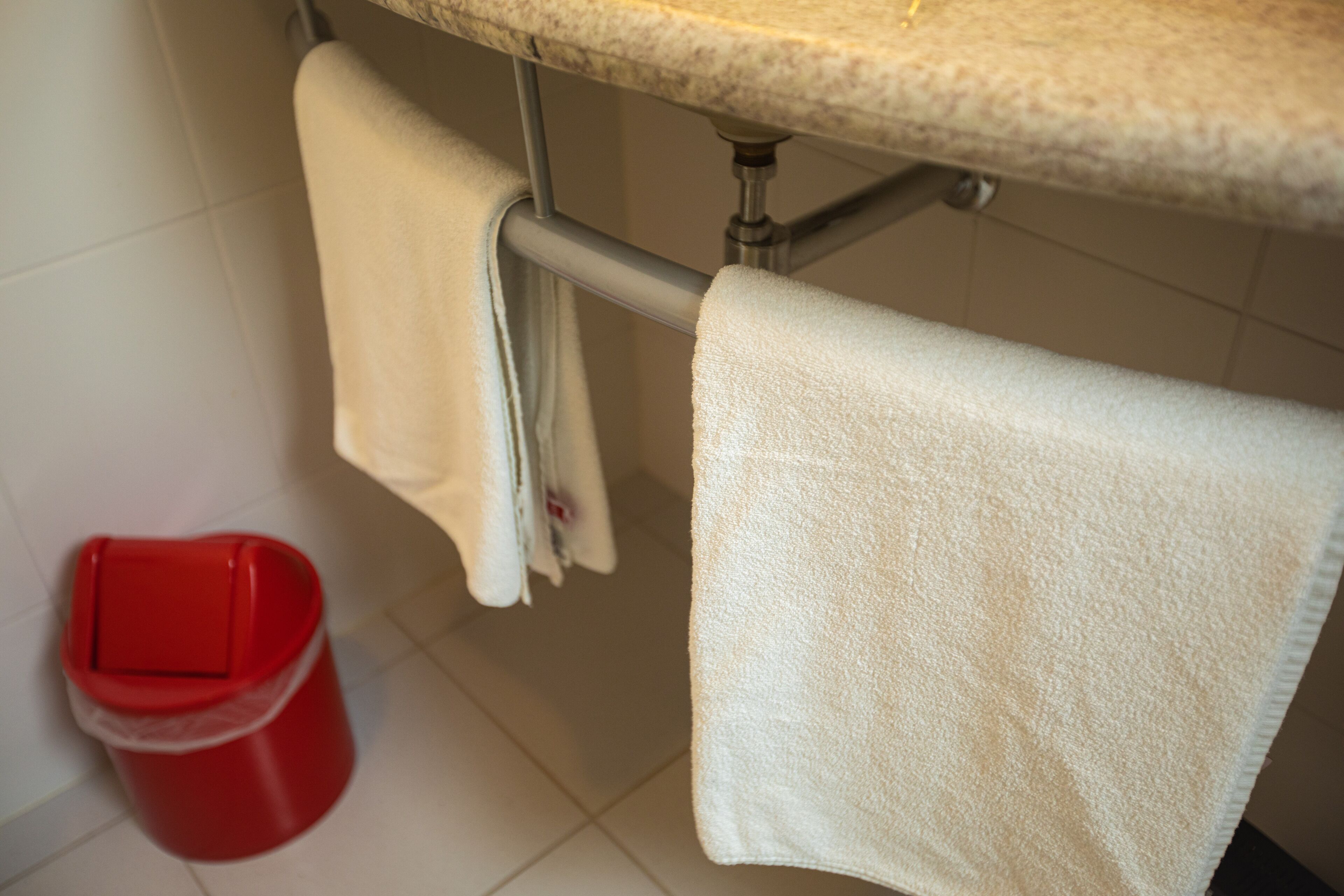 standard twin room, 2 single beds | bathroom | eco-friendly toiletries, hair dryer, towels, soap