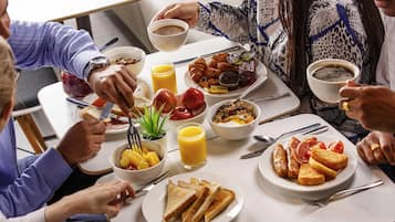 Daily buffet breakfast for a fee