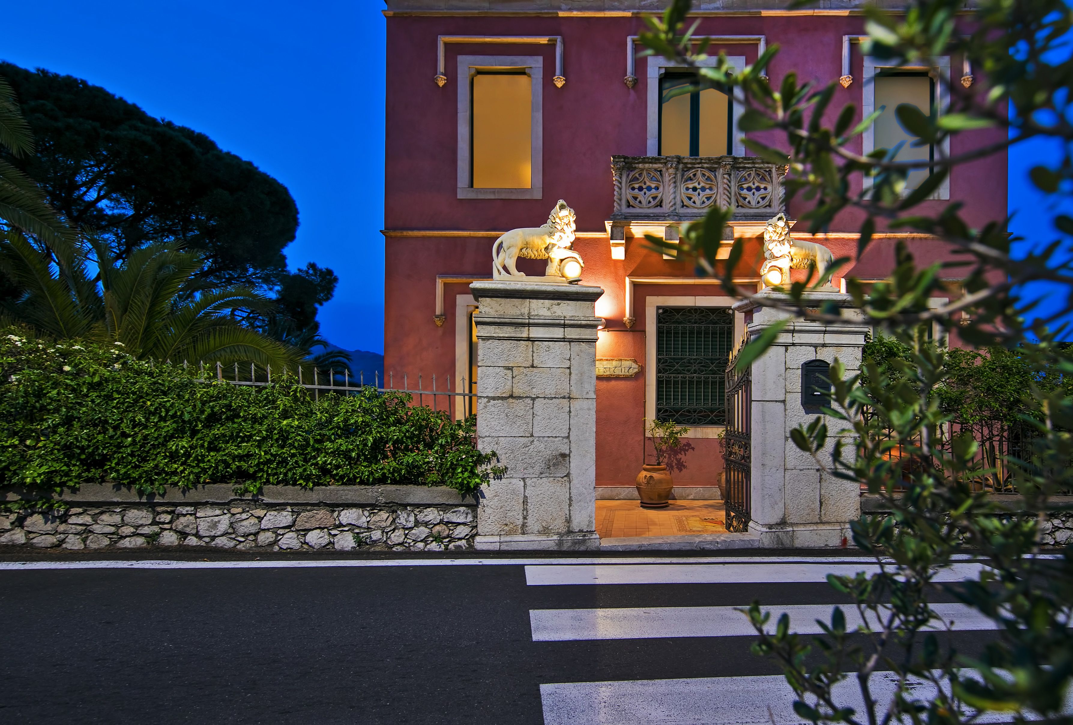 front of property – evening/night