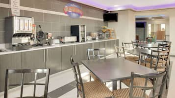 Free daily buffet breakfast