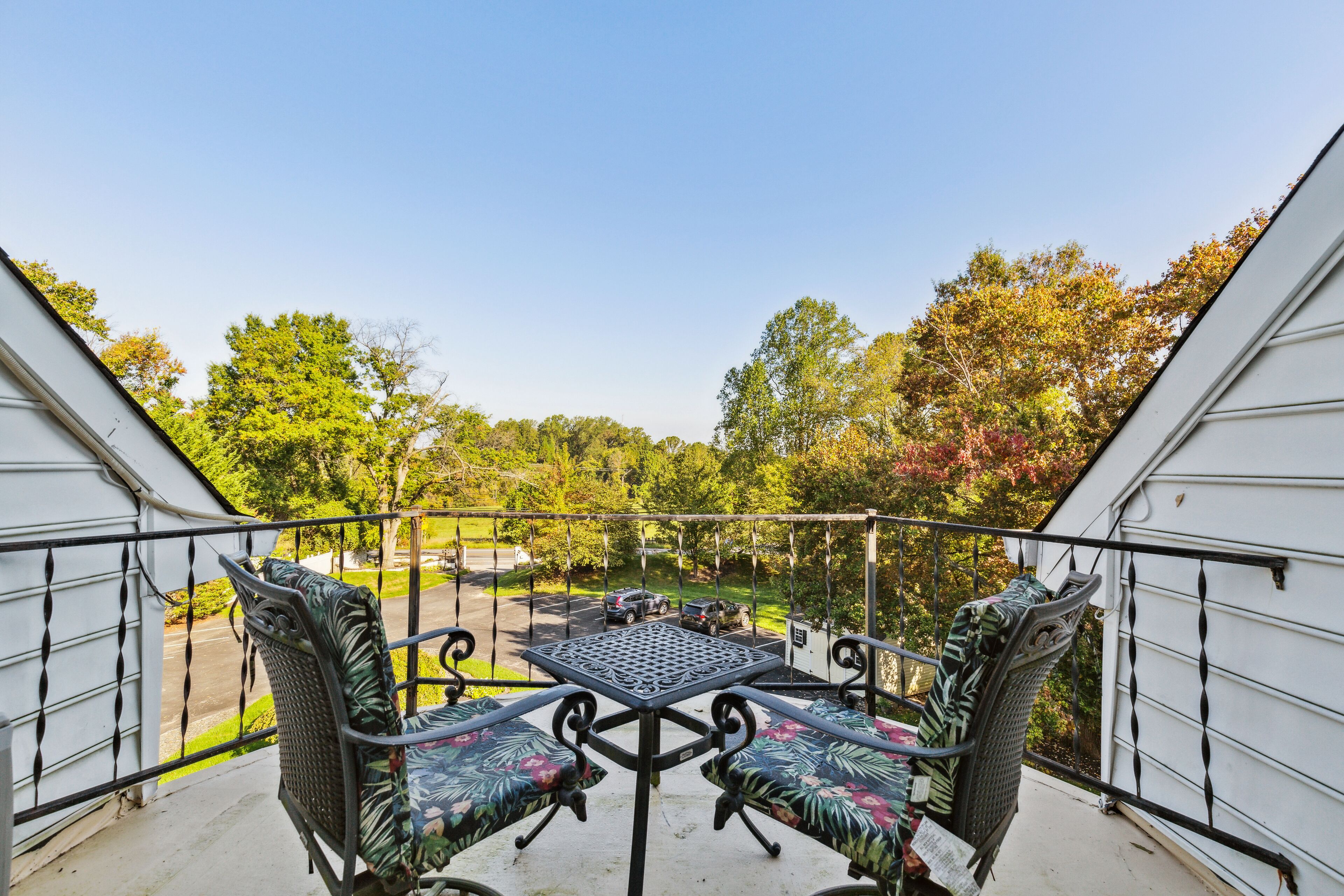 Romantisk suite, 1 kingsize-seng | Terrasse/patio