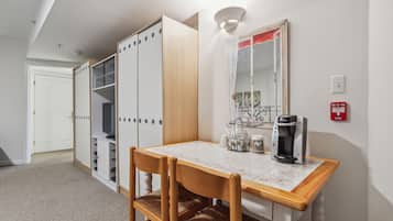 T Suite - Family Friendly, 2 Queen Beds, Sofa, walk-in shower, Lower Level | Premium bedding, Tempur-Pedic beds, individually decorated
