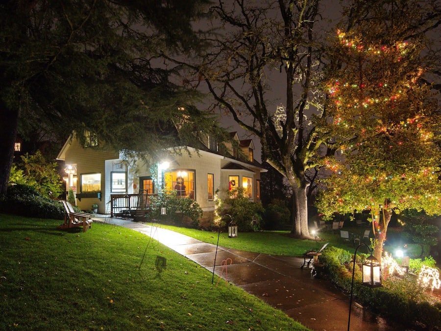 Front of property - evening/night