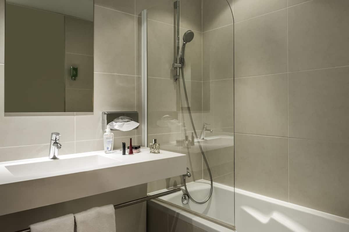 In-room safe, desk, laptop workspace, soundproofing