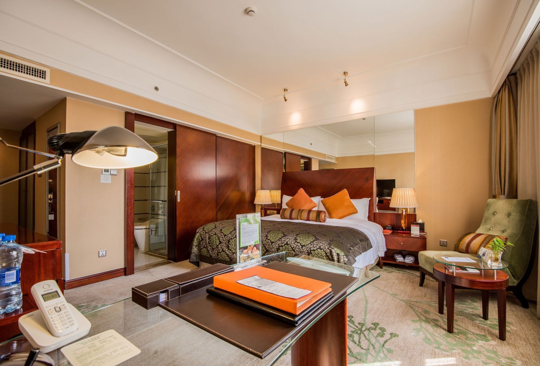 In-room safe, desk, laptop workspace, blackout drapes