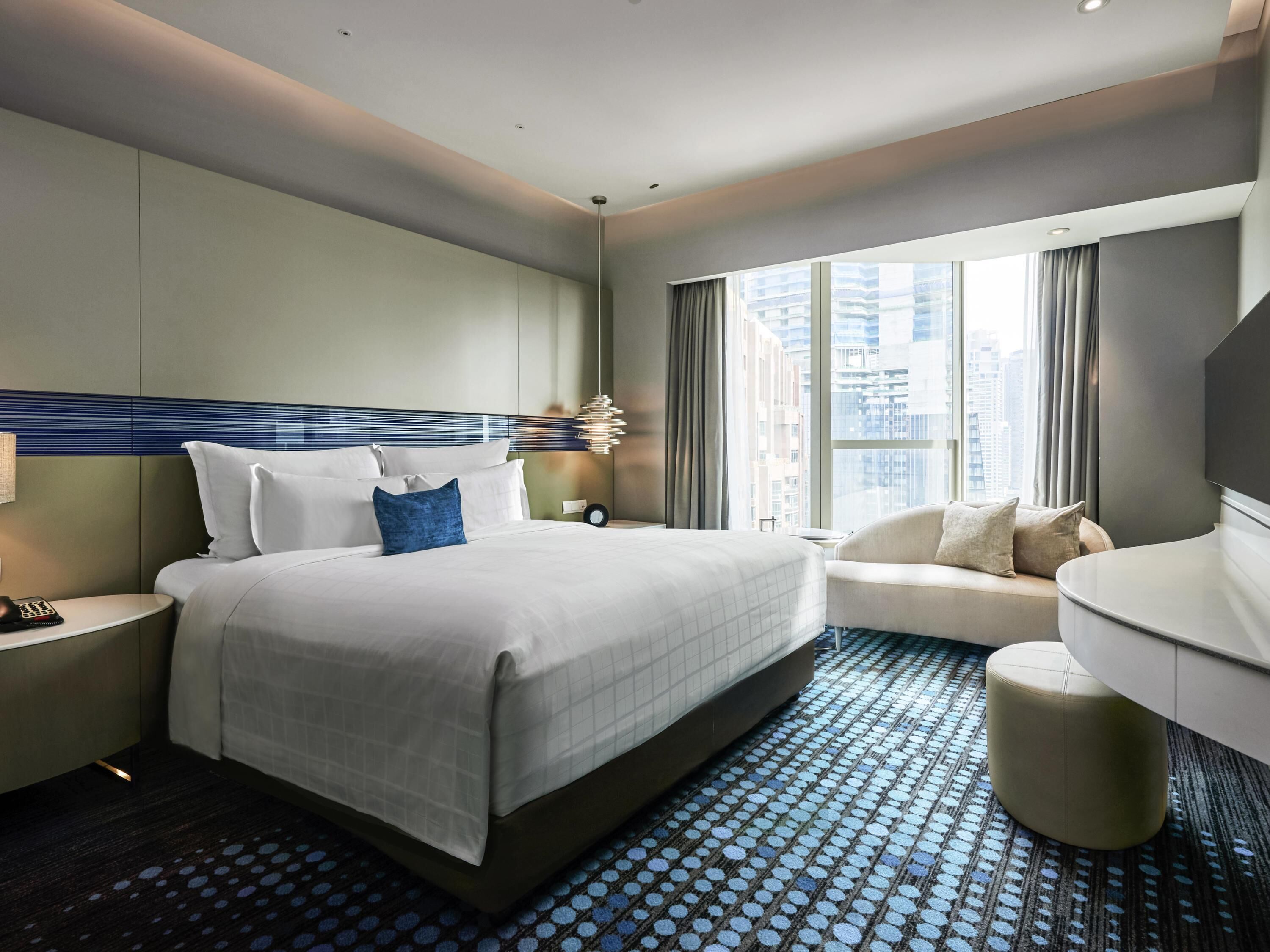 Habitación Club, 1 cama King size, con acceso al salón lounge del club | Ropa de cama hipoalergénica y minibar 