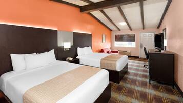 1 bedroom, pillow-top beds, desk, iron/ironing board