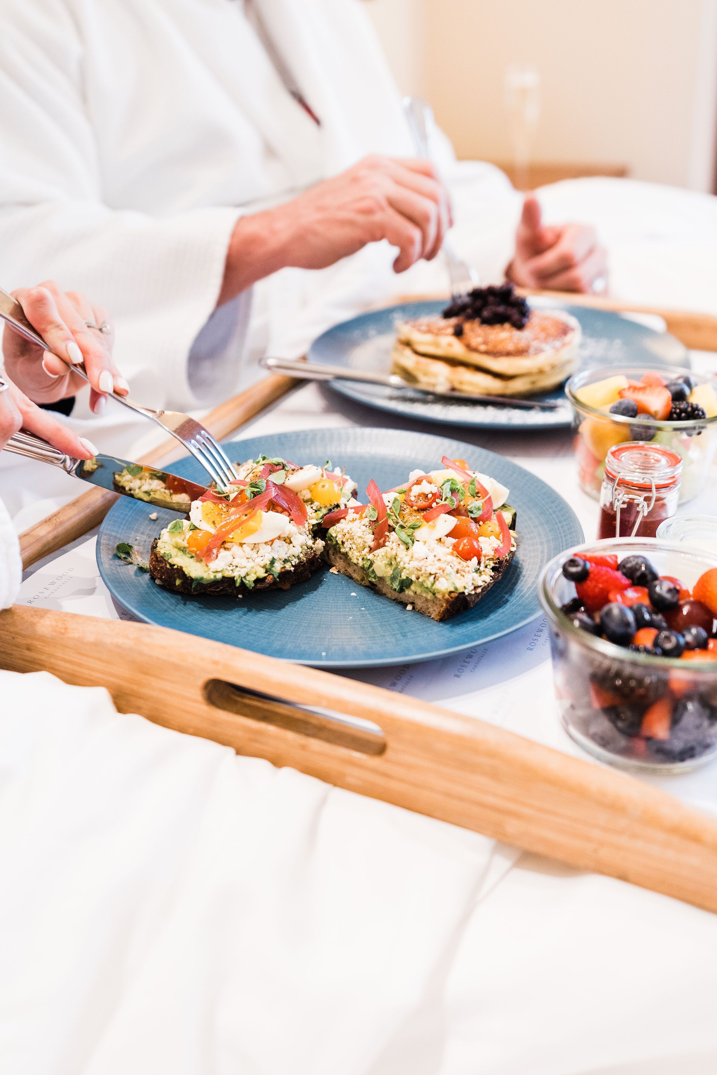 cooked-to-order breakfast for a fee