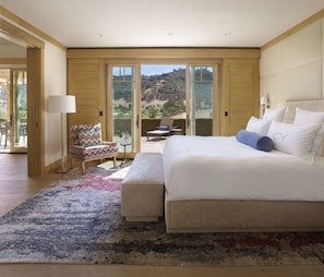 Premium bedding, down comforters, pillowtop beds, in-room safe