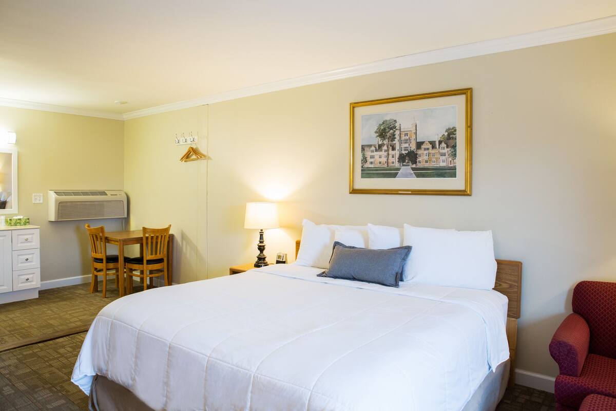 Chambre Standard, 1 très grand lit, non-fumeur | Lit avec matelas à plateau-coussin, bureau, fer et planche à repasser