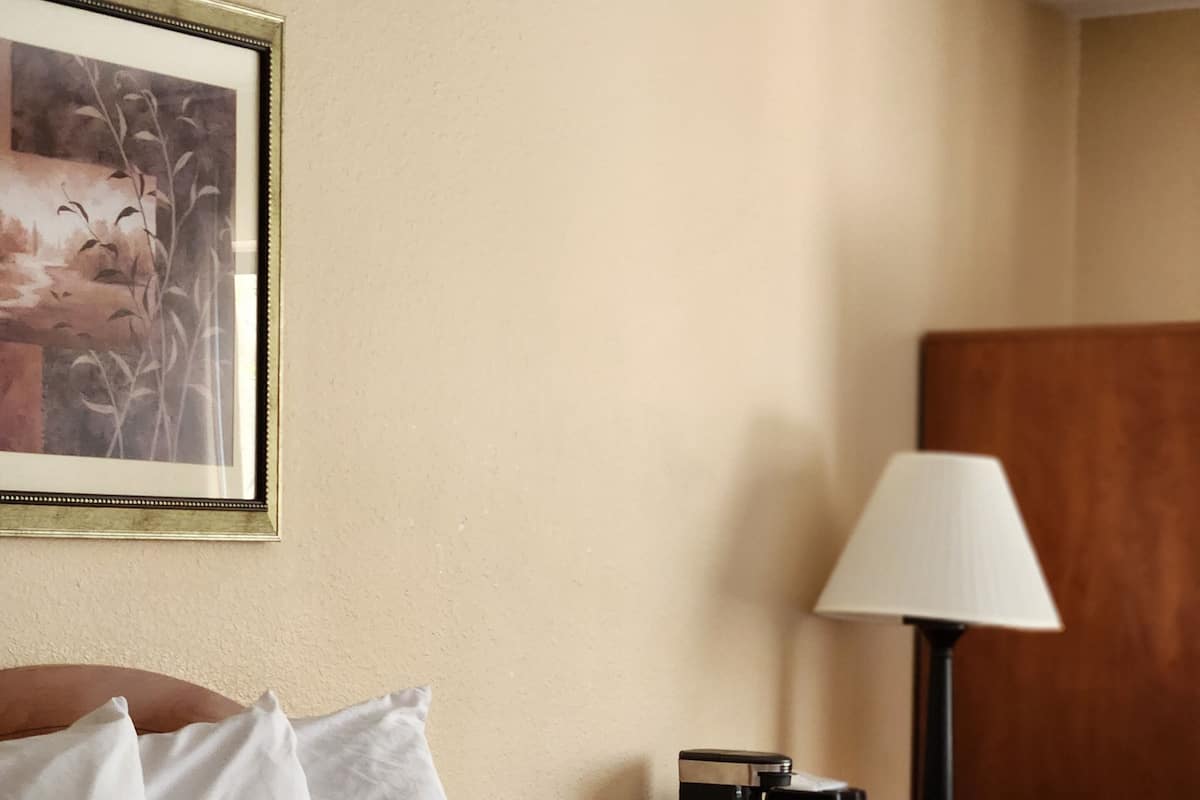 Habitación estándar, 1 cama King size | Escritorio, tabla de planchar con plancha, wifi gratis y ropa de cama