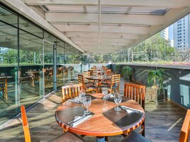 Breakfast, lunch, dinner served; local and international cuisine 