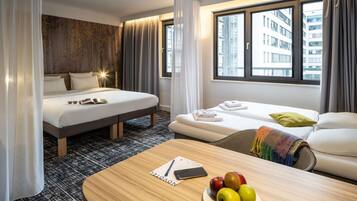 Family Suite, 1 King Bed with Sofa bed (Junior) | Premium bedding, in-room safe, desk, soundproofing