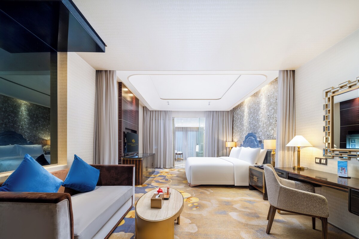 Literie de qualité supérieure, couette en duvet d'oie, minibar