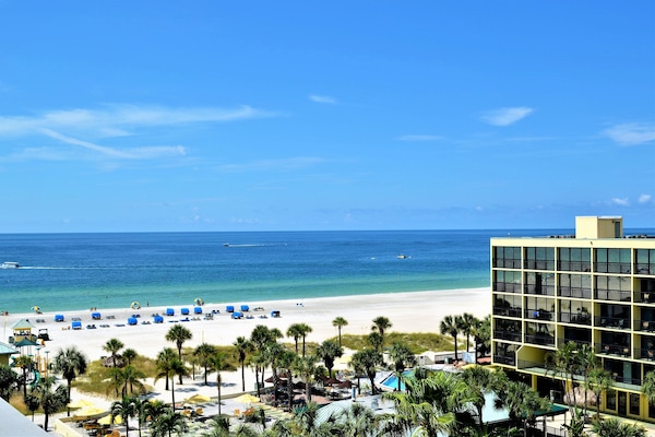 On the beach, beach cabanas, beach volleyball, 2 beach bars