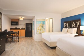 开间, 2 张大床 (Resort) | 防过敏的被褥、客房内保险箱、办公桌、笔记本电脑工作区
