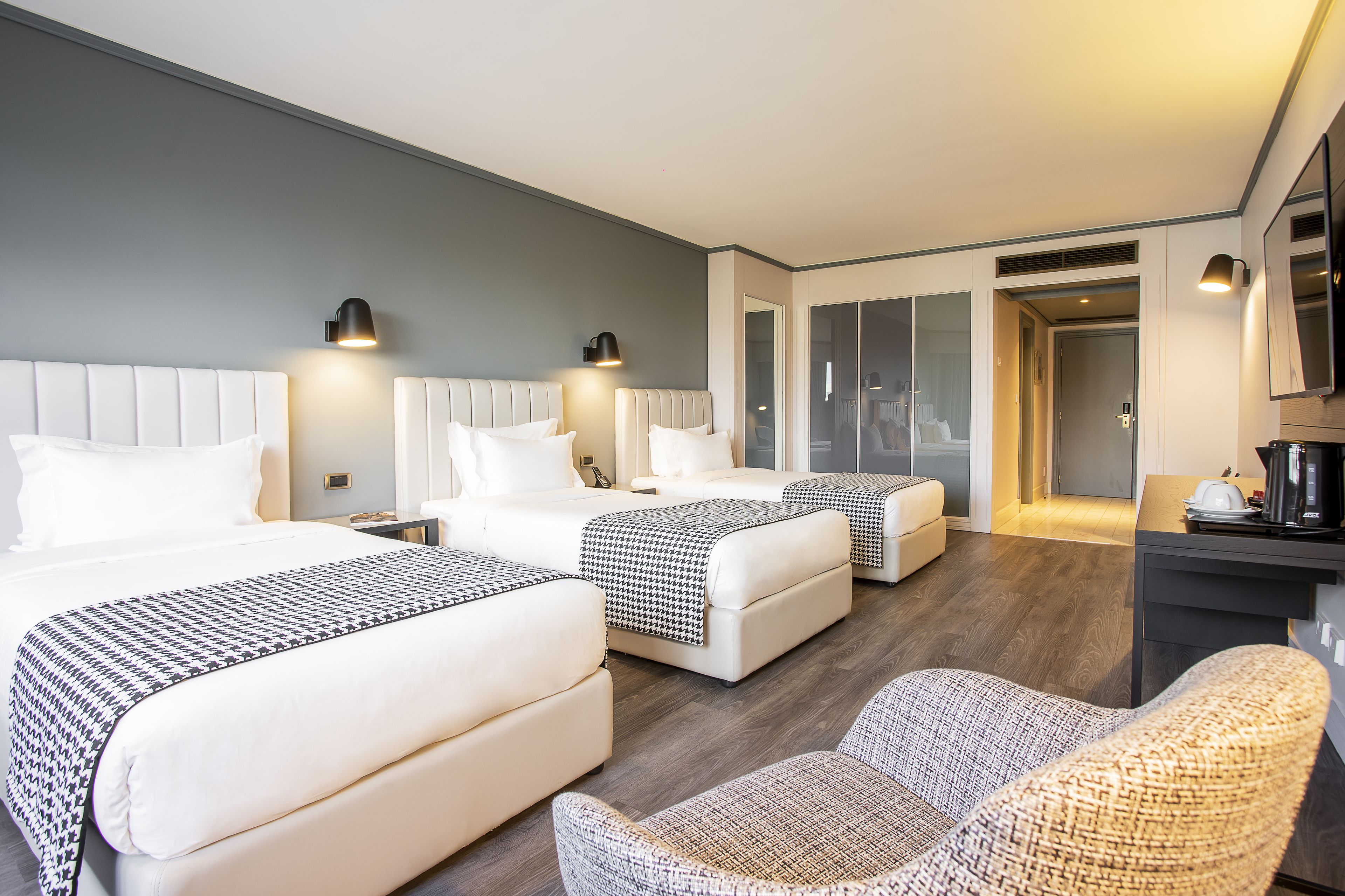 comfort triple room | minibar, in-room safe, blackout curtains, soundproofing