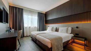 Minibar, in-room safe, desk, blackout curtains