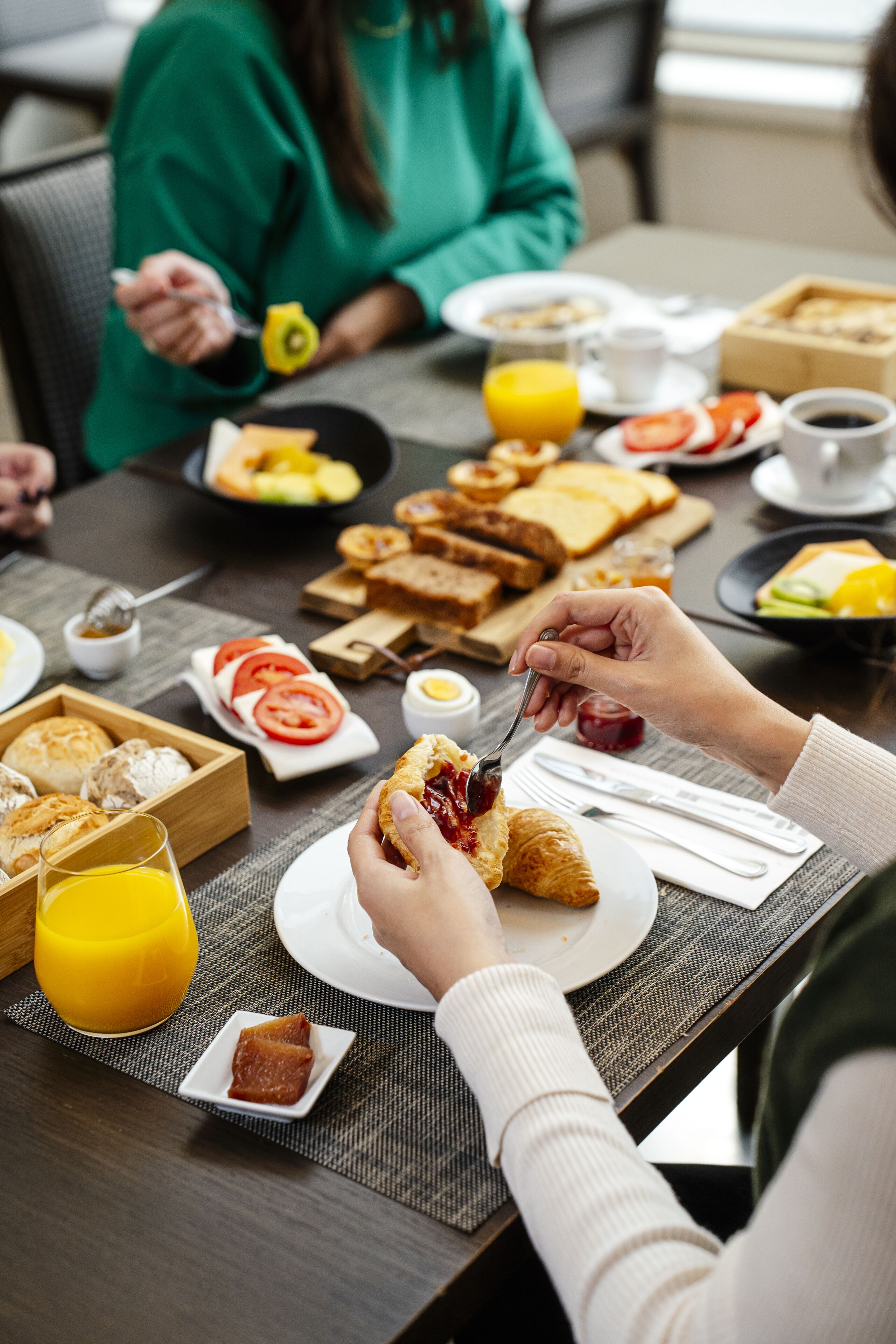 daily buffet breakfast (eur 12 per person)