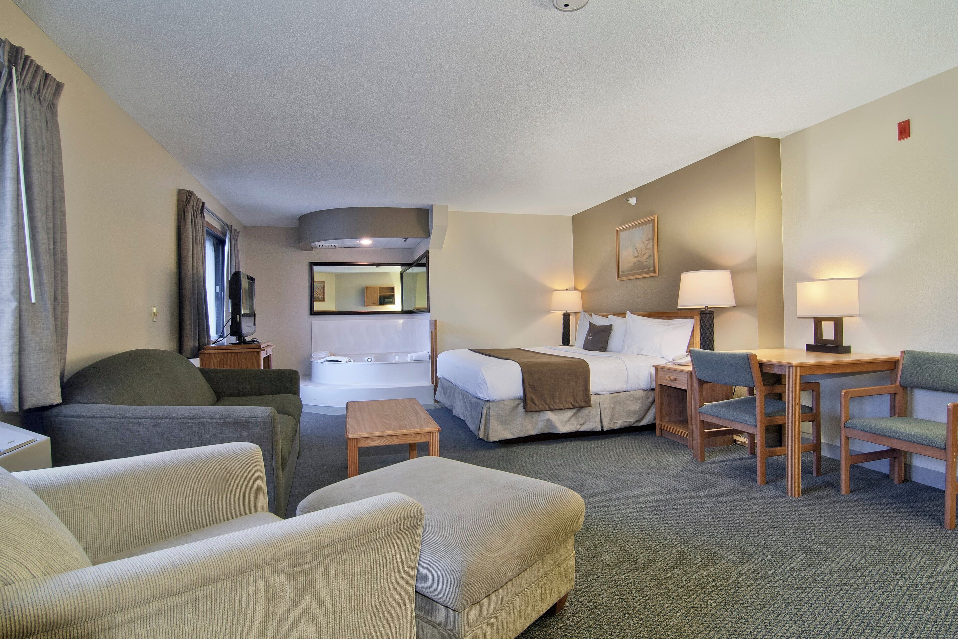 Skrivebord, skrivebord for bærbar PC, lydisolert og strykejern/-brett