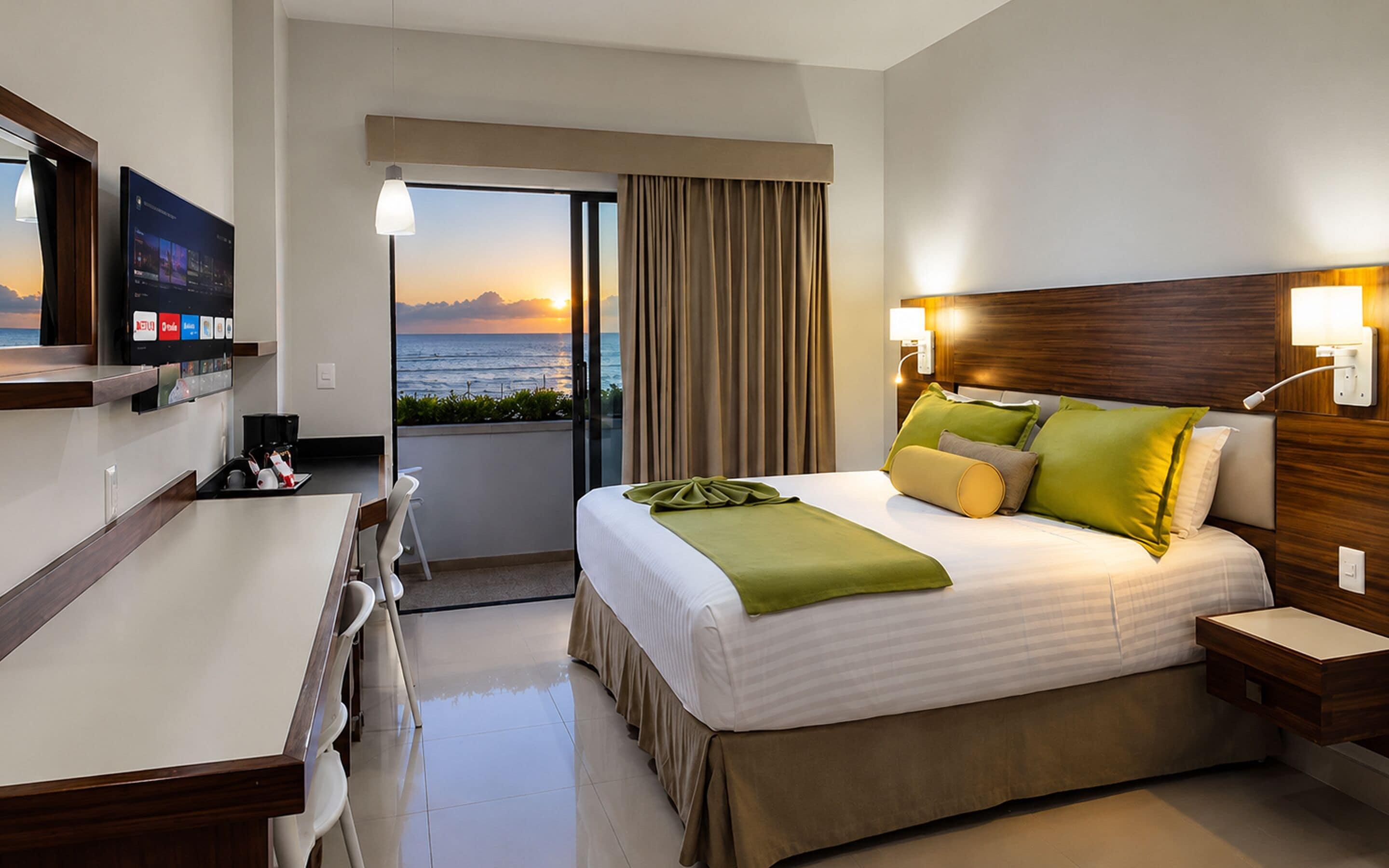 Executive Suite, 1 King Bed | Premium bedding, blackout drapes, iron/ironing board, cribs/infant beds