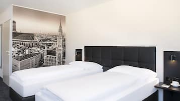 Habitación Confort con 2 camas individuales | 1 habitación, ropa de cama hipoalergénica y escritorio
