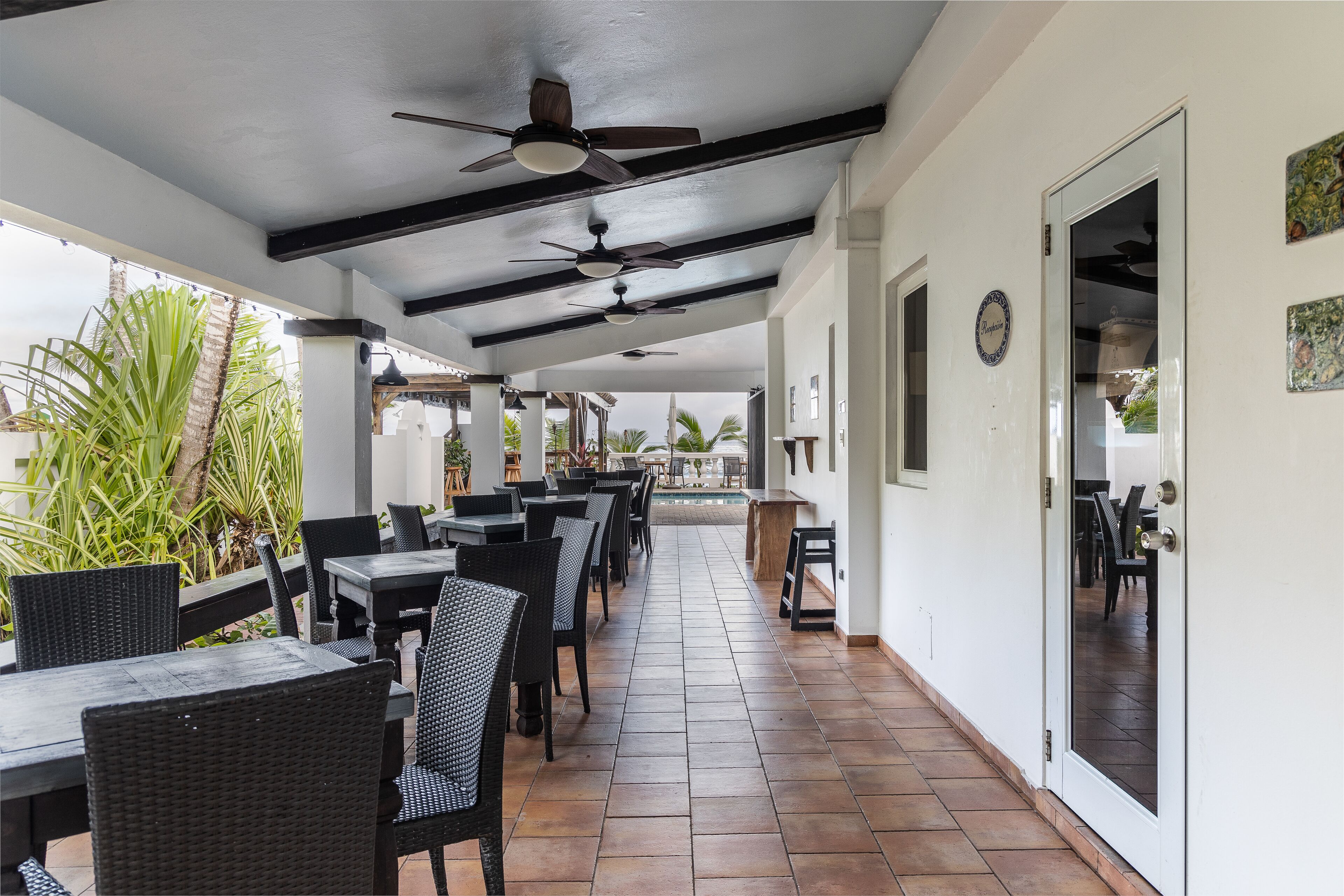 breakfast, lunch served; caribbean cuisine, pool views
