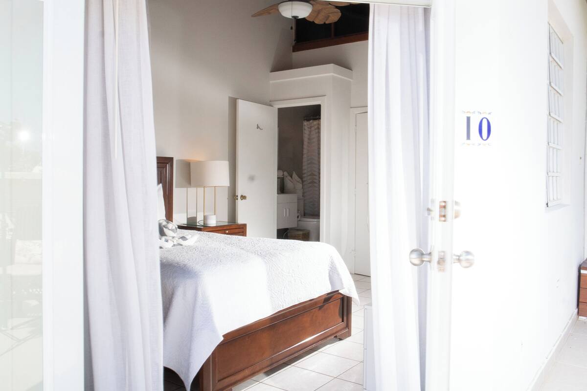 terrace queen | premium bedding, pillow-top beds, individually decorated