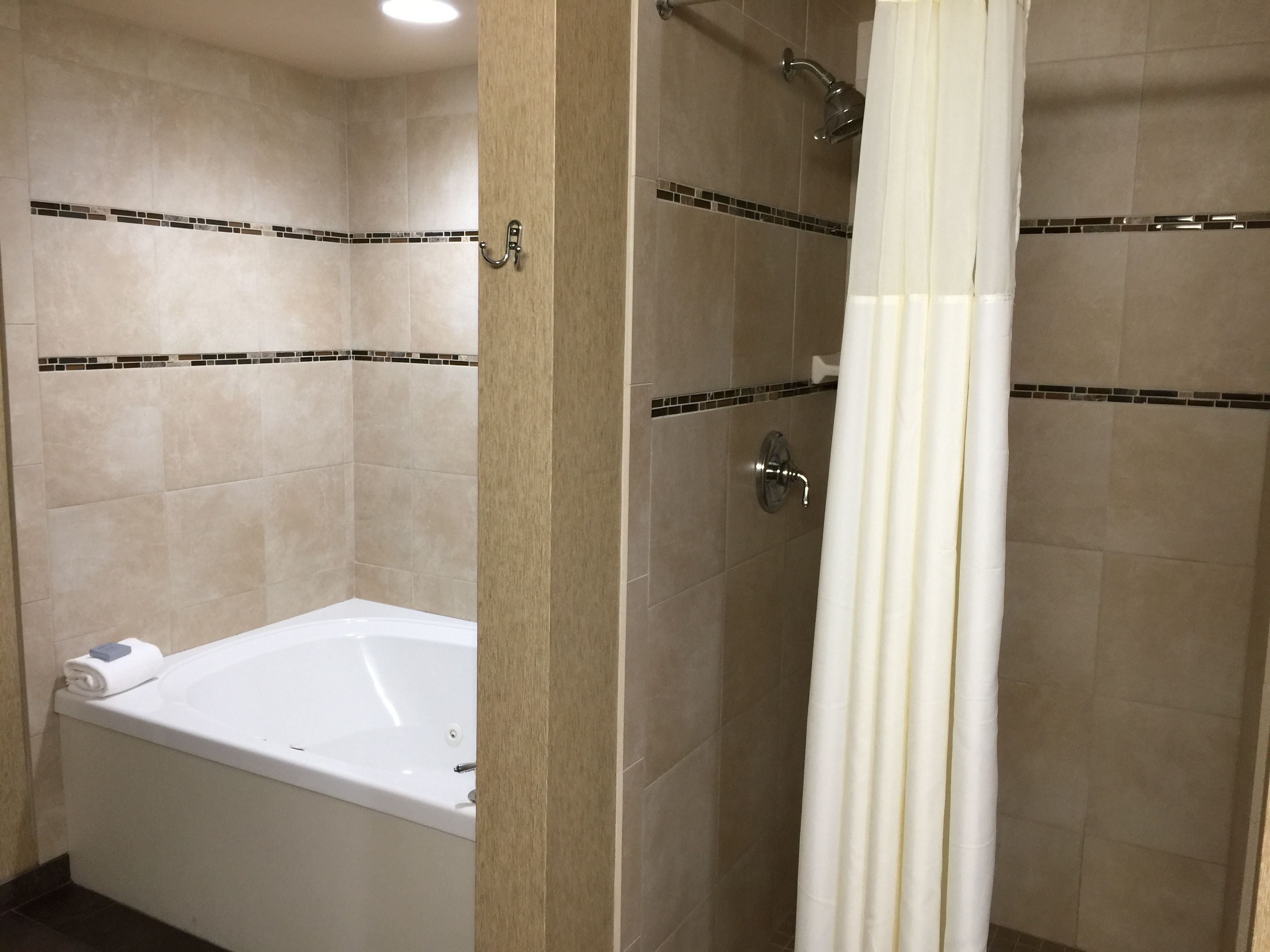 standard studio suite, 1 king bed, non smoking (one-bedroom) | bathroom | free toiletries, hair dryer, towels