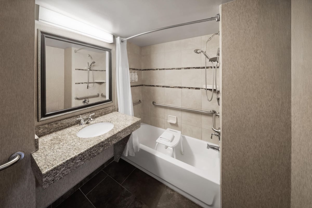 Standard Room, 1 King Bed, Accessible | Accessible bathroom