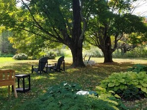 Outdoor banquet area