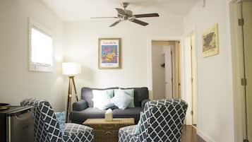 Cottage, 3 Bedrooms (Adults Only) | Living area | 43-inch flat-screen TV with cable channels, TV