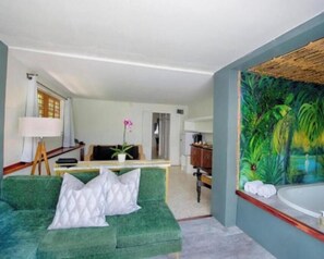Superior-Suite, 1 King-Bett, Gartenblick, zum Garten hin | 1 Schlafzimmer, hochwertige Bettwaren, Minibar, Zimmersafe