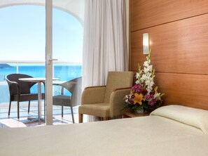 Double or Twin Room, Balcony, Sea View | View from room