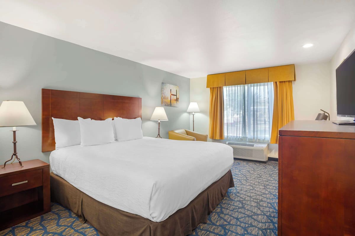 Standard Room, 1 King Bed, Non Smoking, Refrigerator & Microwave