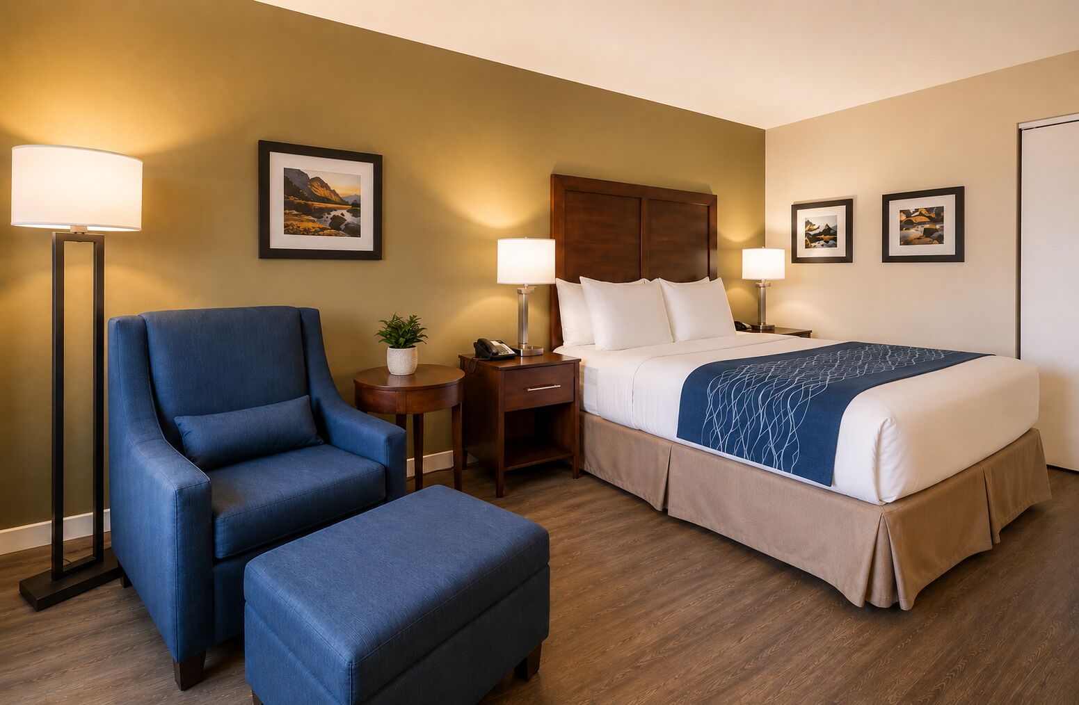 Standard Room | Desk, laptop workspace, blackout drapes, soundproofing