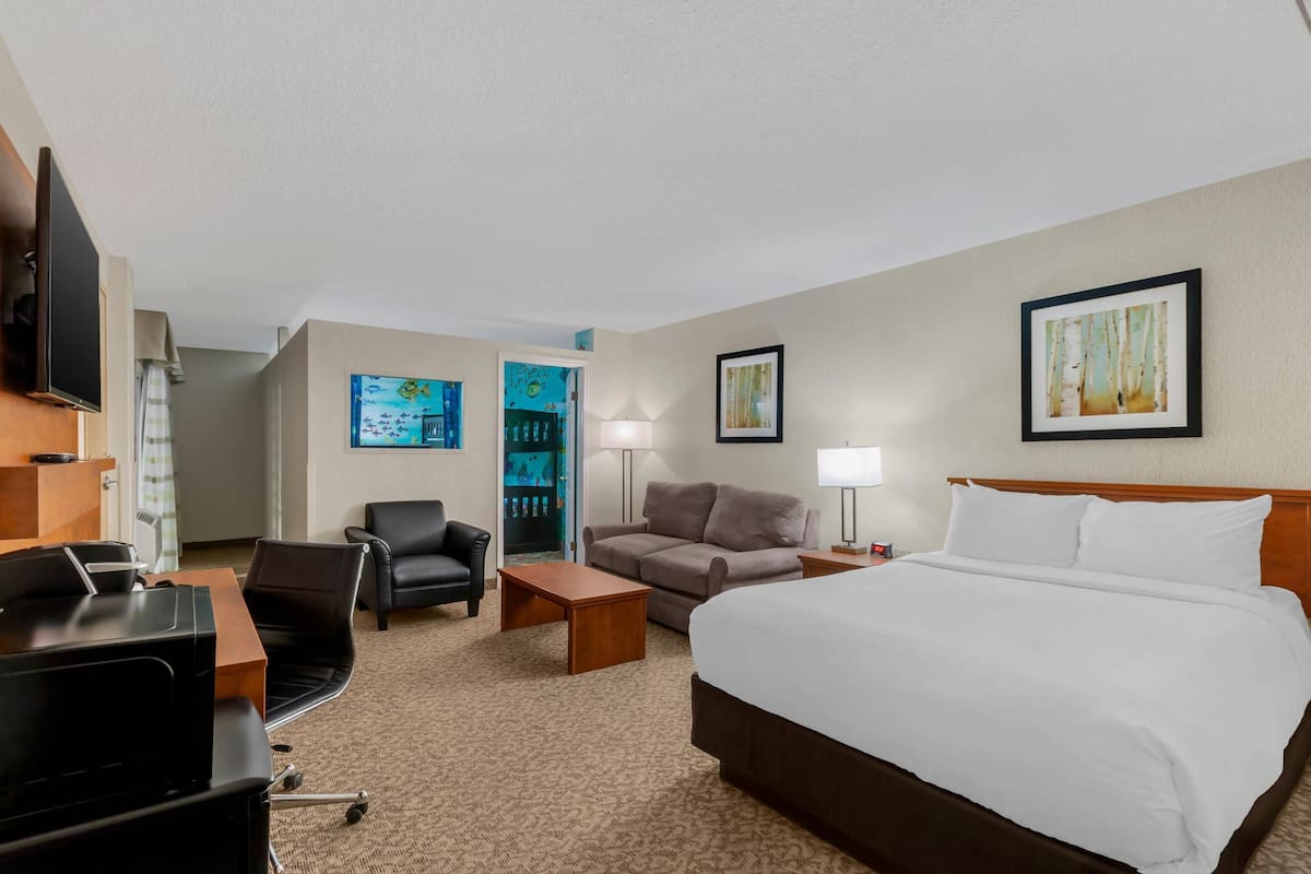 Suite, 1 cama de matrimonio con sofá cama, no fumadores (2 Person Sofa bed) | Colchones con acolchado adicional, escritorio, cortinas opacas